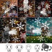 Party Lights Snowflake Projector Led  Rotating Xmas Pattern