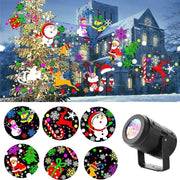 Party Lights Snowflake Projector Led  Rotating Xmas Pattern