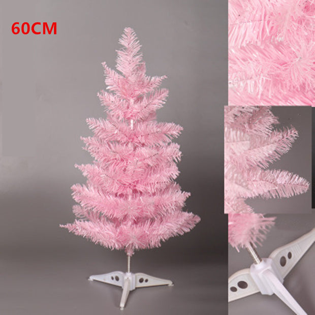 Christmas pink pointed tree