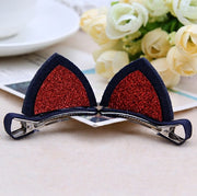 Lot Girls Barrettes Cute Cat Ears Hair Clip Kids