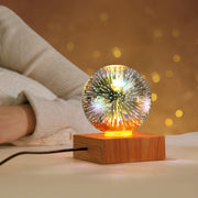 USB 3D Firework Crystals Ball Night Light  Plug In