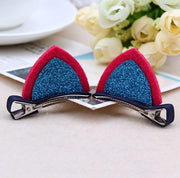 Lot Girls Barrettes Cute Cat Ears Hair Clip Kids