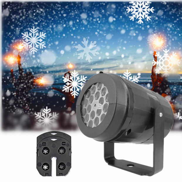 Party Lights Snowflake Projector Led  Rotating Xmas Pattern