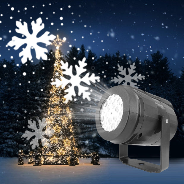 Party Lights Snowflake Projector Led  Rotating Xmas Pattern