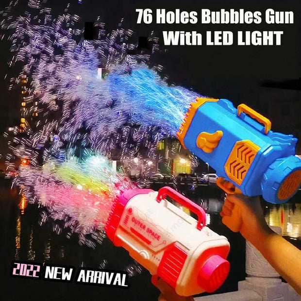 Rocket 69 Holes Soap Bubbles Machine Gun