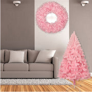 Christmas pink pointed tree