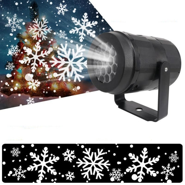 Party Lights Snowflake Projector Led  Rotating Xmas Pattern