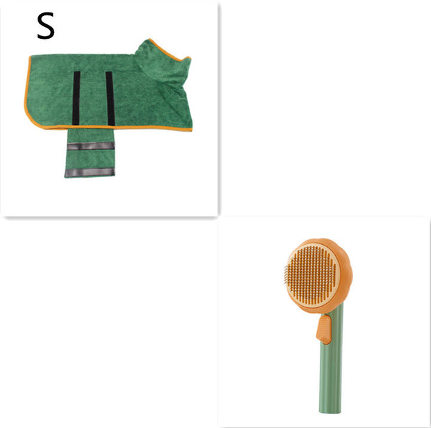 Hand-held Steel Wire Self-cleaning Comb