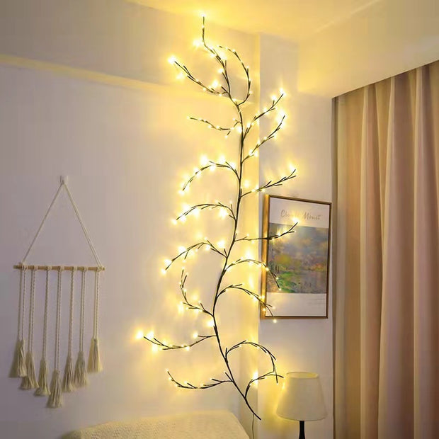 Willow Vine Branch With Lights Christmas Garland Flexible DIY