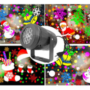 Party Lights Snowflake Projector Led  Rotating Xmas Pattern