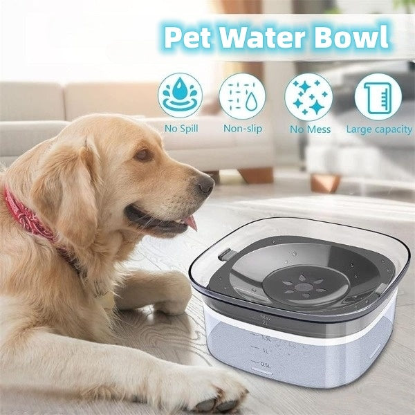 70oz Dog Water Bowl Large Capacity Spill Proof Dog Bowl