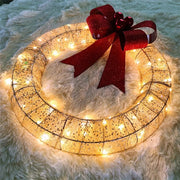 Christmas Garland 50CM Luminous LED Warm Light Metal