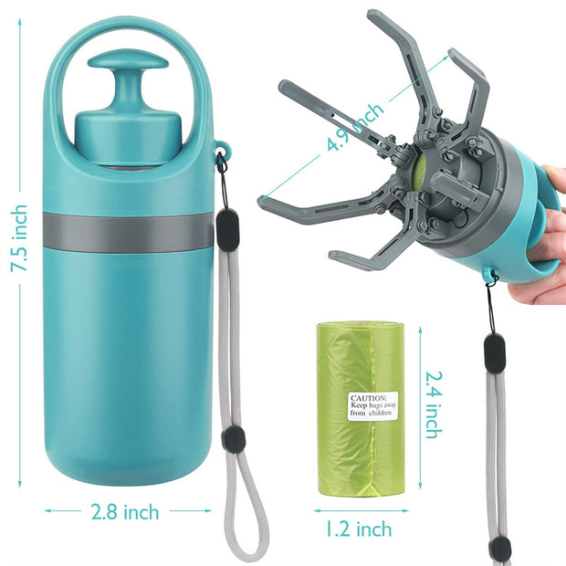 Portable Lightweight Dog Pooper Scooper With Built-in Poop Bag