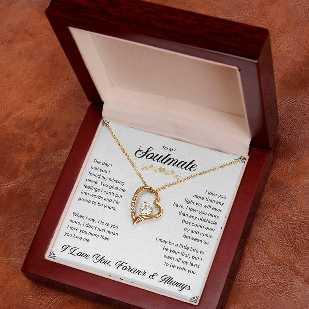 To My Soulmate | Forever Love Necklace