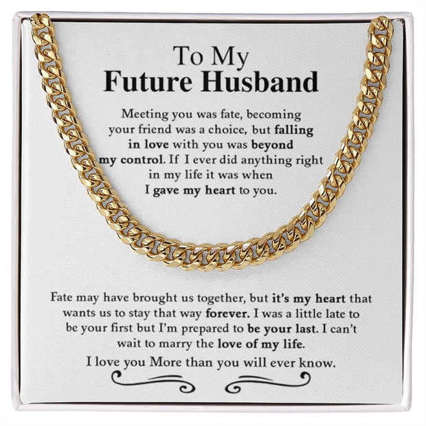 To My Future Husband | Cuban Link Chain