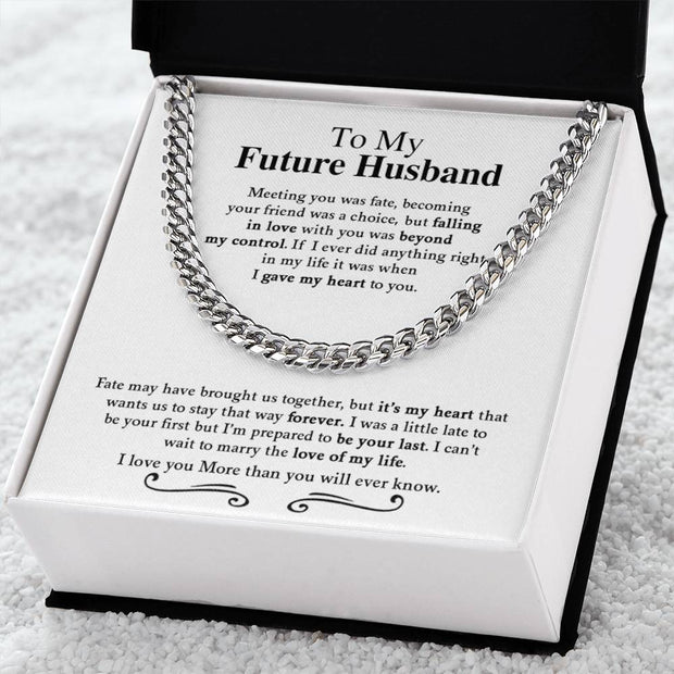 To My Future Husband | Cuban Link Chain