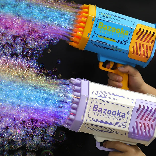 Rocket 69 Holes Soap Bubbles Machine Gun