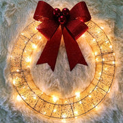 Christmas Garland 50CM Luminous LED Warm Light Metal