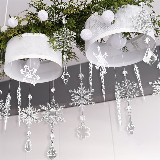 10pcs Christmas Tree Hanging Pendants Acrylic